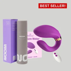 Pleasure Maker Box - מארז זוגי: ויברטור עם שלט + שמן נום 💞